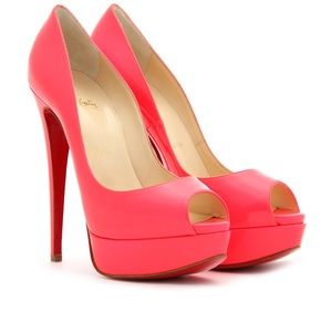 christian louboutin lady peep 150 platform pumps